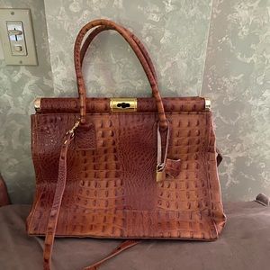 Italian leather tote bag